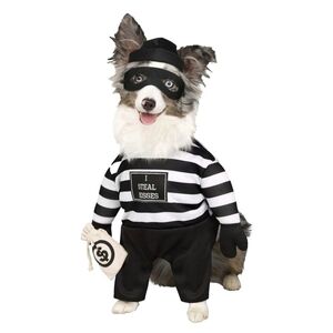 NWT Robber Pup Pet Costume Ashland Halloween, Size Small